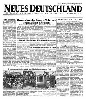 Neues Deutschland Online-Archiv vom 05.04.1949