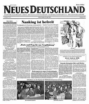Neues Deutschland Online-Archiv vom 24.04.1949
