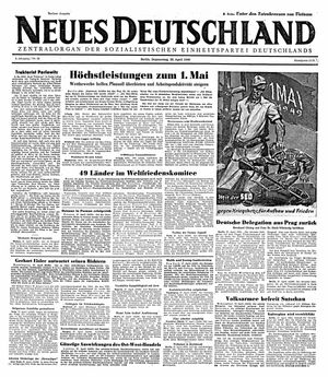 Neues Deutschland Online-Archiv vom 28.04.1949