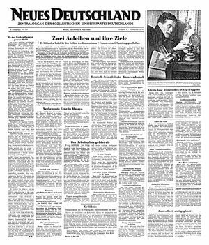 Neues Deutschland Online-Archiv vom 04.05.1949