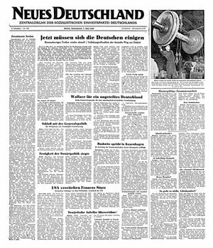 Neues Deutschland Online-Archiv vom 07.05.1949