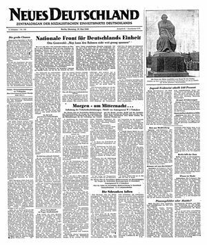 Neues Deutschland Online-Archiv vom 10.05.1949
