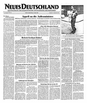 Neues Deutschland Online-Archiv vom 19.05.1949