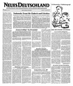 Neues Deutschland Online-Archiv vom 29.05.1949