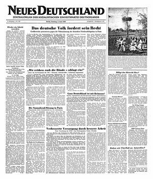 Neues Deutschland Online-Archiv vom 05.06.1949