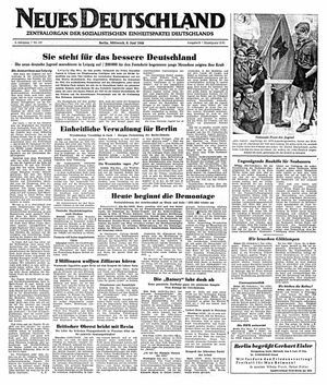 Neues Deutschland Online-Archiv vom 08.06.1949