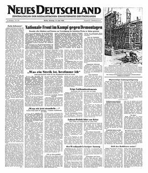 Neues Deutschland Online-Archiv vom 12.06.1949
