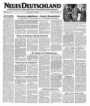 Neues Deutschland Online-Archiv vom 17.06.1949