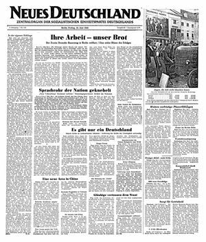 Neues Deutschland Online-Archiv vom 24.06.1949