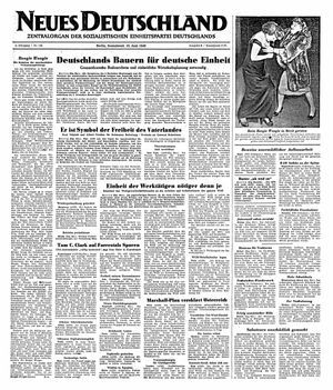 Neues Deutschland Online-Archiv vom 25.06.1949