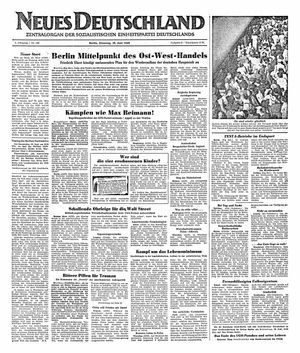 Neues Deutschland Online-Archiv vom 28.06.1949