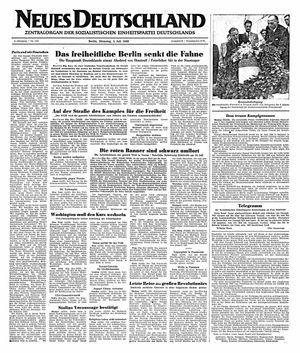 Neues Deutschland Online-Archiv vom 05.07.1949