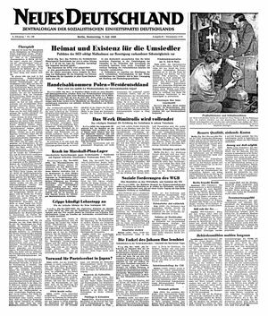 Neues Deutschland Online-Archiv vom 07.07.1949