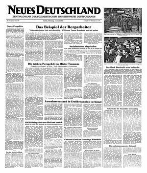 Neues Deutschland Online-Archiv vom 12.07.1949