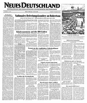 Neues Deutschland Online-Archiv vom 13.07.1949