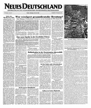 Neues Deutschland Online-Archiv vom 24.07.1949