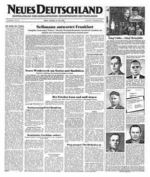Neues Deutschland Online-Archiv vom 31.07.1949