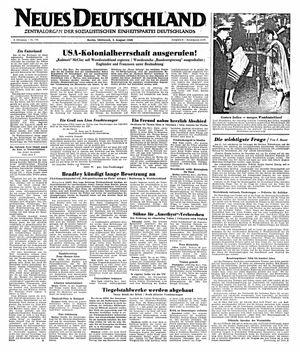 Neues Deutschland Online-Archiv vom 03.08.1949