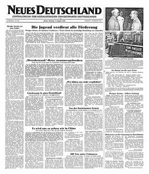 Neues Deutschland Online-Archiv vom 07.08.1949