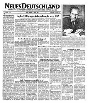 Neues Deutschland Online-Archiv vom 09.08.1949