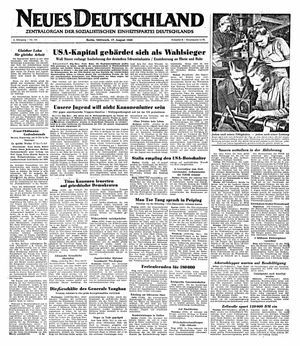 Neues Deutschland Online-Archiv vom 17.08.1949