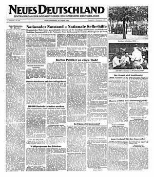 Neues Deutschland Online-Archiv vom 20.08.1949