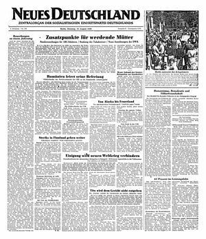 Neues Deutschland Online-Archiv vom 23.08.1949