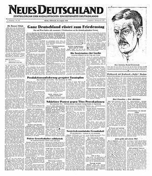 Neues Deutschland Online-Archiv vom 24.08.1949
