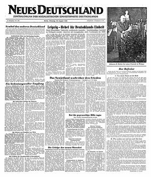 Neues Deutschland Online-Archiv vom 30.08.1949