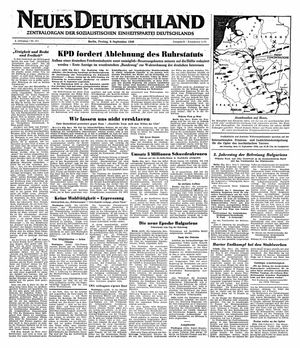 Neues Deutschland Online-Archiv vom 09.09.1949