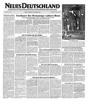 Neues Deutschland Online-Archiv vom 10.09.1949