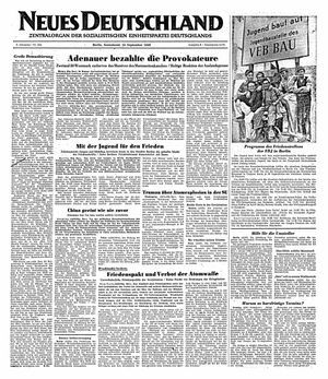 Neues Deutschland Online-Archiv vom 24.09.1949