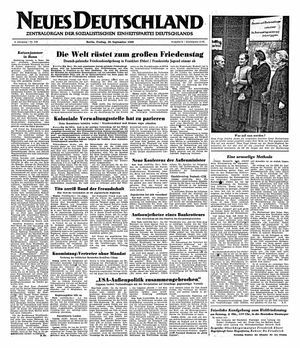 Neues Deutschland Online-Archiv vom 30.09.1949