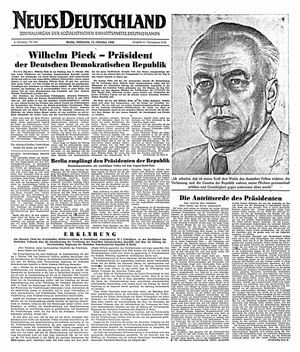 Neues Deutschland Online-Archiv vom 12.10.1949
