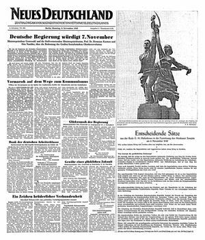 Neues Deutschland Online-Archiv vom 08.11.1949