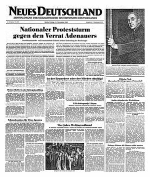 Neues Deutschland Online-Archiv vom 11.11.1949