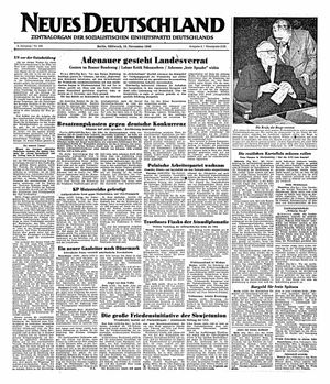 Neues Deutschland Online-Archiv vom 16.11.1949