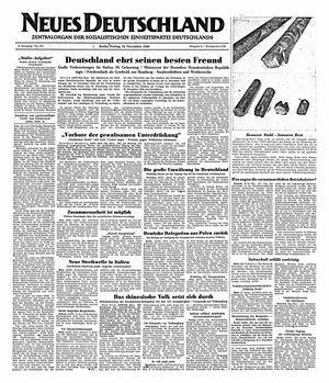 Neues Deutschland Online-Archiv vom 18.11.1949