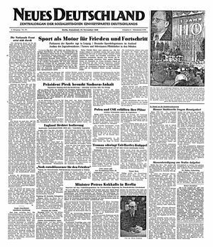 Neues Deutschland Online-Archiv vom 19.11.1949