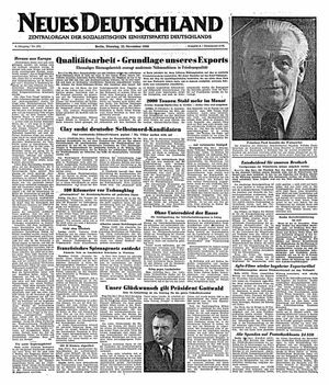 Neues Deutschland Online-Archiv vom 22.11.1949