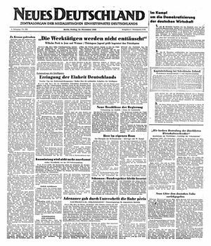 Neues Deutschland Online-Archiv vom 25.11.1949