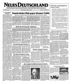 Neues Deutschland Online-Archiv vom 02.12.1949