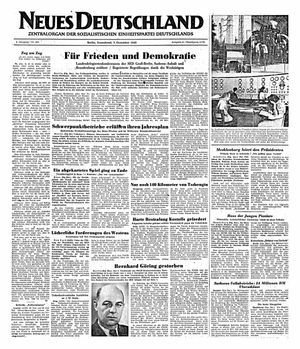 Neues Deutschland Online-Archiv vom 03.12.1949