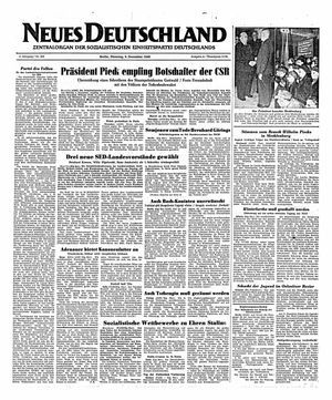 Neues Deutschland Online-Archiv vom 06.12.1949