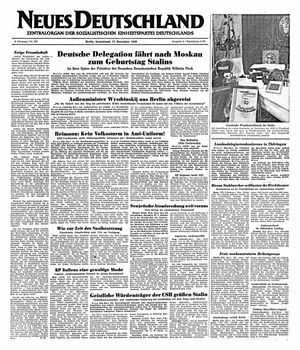 Neues Deutschland Online-Archiv vom 17.12.1949