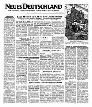 Neues Deutschland Online-Archiv vom 29.12.1949