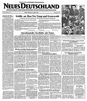Neues Deutschland Online-Archiv on Jan 11, 1950