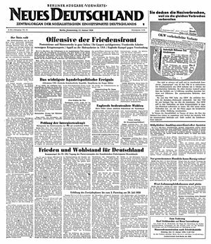 Neues Deutschland Online-Archiv vom 12.01.1950