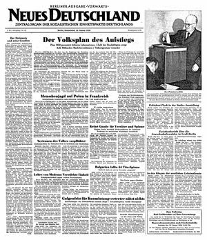 Neues Deutschland Online-Archiv vom 14.01.1950