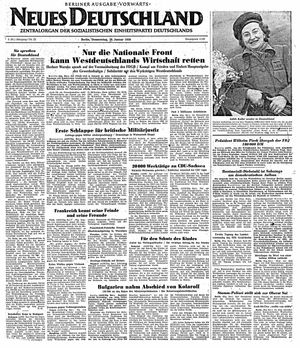 Neues Deutschland Online-Archiv vom 26.01.1950